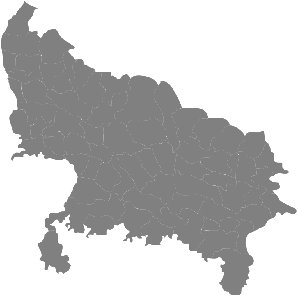 Political Map of Uttar Pradesh