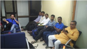 TARAgram Yatris at Patna Airport